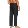 COOFANDY Mens Yoga Sweatpants Casual Open Bottom Pants Lightweight Jogger Track Pants with Pockets(Black)
