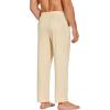 COOFANDY Mens Yoga Sweatpants Casual Open Bottom Pants Lightweight Jogger Track Pants with Pockets(Light Khaki)