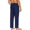 COOFANDY Mens Yoga Sweatpants Casual Open Bottom Pants Lightweight Jogger Track Pants with Pockets(Navy Blue)