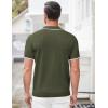 COOFANDY Men’s Zipper Polo Shirt Casual Knit Short Sleeve Polo T Shirt Classic Fit Shirts(E-army Green)