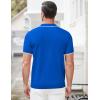 COOFANDY Men’s Zipper Polo Shirt Casual Knit Short Sleeve Polo T Shirt Classic Fit Shirts(Royal Blue)
