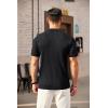 COOFANDY Men’s Zipper Polo Shirts Short Sleeve Ribbed Knit Polo T Shirts Fashion Casual Golf Shirts(Black)