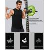 COOFANDY Sleeveless Muscle Shirts for Men Dry Fit Workout Gym Tank Tops Summer Swim Beach Shirt(Black/Black)