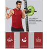 COOFANDY Sleeveless Muscle Shirts for Men Dry Fit Workout Gym Tank Tops Summer Swim Beach Shirt(Black/Red)