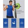 COOFANDY Sleeveless Muscle Shirts for Men Dry Fit Workout Gym Tank Tops Summer Swim Beach Shirt(Blue/Red)