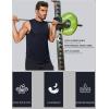 COOFANDY Sleeveless Muscle Shirts for Men Dry Fit Workout Gym Tank Tops Summer Swim Beach Shirt(Navy Blue/Blue)