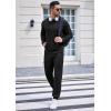 COOFANDY Sweatsuits for Men 2 Piece Tracksuit Casual Athletic Jogging Suit Hooded Set(Black)