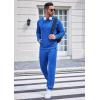 COOFANDY Sweatsuits for Men 2 Piece Tracksuit Casual Athletic Jogging Suit Hooded Set(Blue)