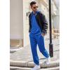 COOFANDY Sweatsuits for Men 2 Piece Tracksuit Casual Athletic Jogging Suit Hooded Set(Blue)