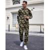 COOFANDY Sweatsuits for Men 2 Piece Tracksuit Casual Athletic Jogging Suit Hooded Set(Camo)