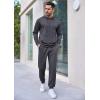 COOFANDY Sweatsuits for Men 2 Piece Tracksuit Casual Athletic Jogging Suit Hooded Set(Dark Grey)