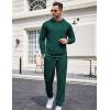 COOFANDY Sweatsuits for Men 2 Piece Tracksuit Casual Athletic Jogging Suit Hooded Set(Green)