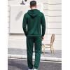 COOFANDY Sweatsuits for Men 2 Piece Tracksuit Casual Athletic Jogging Suit Hooded Set(Green)