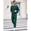 COOFANDY Sweatsuits for Men 2 Piece Tracksuit Casual Athletic Jogging Suit Hooded Set(Green)