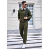 COOFANDY Sweatsuits for Men 2 Piece Tracksuit Casual Athletic Jogging Suit Hooded Set(Olive Green)