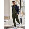 COOFANDY Sweatsuits for Men 2 Piece Tracksuit Casual Athletic Jogging Suit Hooded Set(Olive Green)