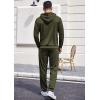 COOFANDY Sweatsuits for Men 2 Piece Tracksuit Casual Athletic Jogging Suit Hooded Set(Olive Green)