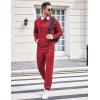 COOFANDY Sweatsuits for Men 2 Piece Tracksuit Casual Athletic Jogging Suit Hooded Set(Red)