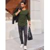 COOFANDY Thermal Shirts for Men Heavyweight Long Sleeve T Shirt Casual Basic Shirts Stretch Crew Neck Undershirts(Olive Green)