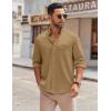 COOFANDY mens Casual(Camel)