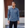 COOFANDY mens Casual(Grey Blue)