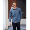 COOFANDY mens Casual(Grey Blue)