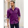 COOFANDY mens Casual(Purple)