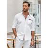 COOFANDY mens Casual(White)