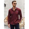 COOFANDY mens Casual(Wine Red)