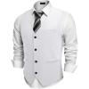 COOFANDY Men Casual Suit Vest Formal Dress Vest Slim Fit Waistcoat Business Wedding(White)