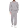 COOFANDY Mens 2 Piece Tracksuit Casual Sweatsuits Full Zip Track Suits Jogging Athletic Suit Sets(Light Grey)