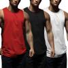 COOFANDY Men’s 3 Pack Workout Tank Tops Sleeveless Gym Shirts Bodybuilding Fitness Muscle Tee Shirts(Black/White/Red)