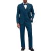 COOFANDY Men’s 3 Pieces Suit Classic One Button Single Breasted Slim Fit Blazer Jacket Vest Pants Set Wedding Busines(Dark Blue)