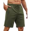 COOFANDY Mens Athletic Shorts Loose-fit Training Shorts Relaxed Fit Gym Shorts(1 Army Green)