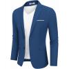 COOFANDY Men’s Casual Blazer Slim Fit Sport Coat Suit Jacket Lightweight Two Button Blazer Jacket(Navy Blue)