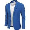 COOFANDY Men’s Casual Blazer Slim Fit Sport Coat Suit Jacket Lightweight Two Button Blazer Jacket(Royal Blue)