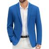 COOFANDY Men’s Casual Blazer Slim Fit Suit Jackets Two Button Lightweight Knit Sport Coat(Royal Blue)
