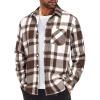 COOFANDY Men’s Casual Button Down Shirts Long Sleeve Flannel Shirts Untucked Vintage Shirts