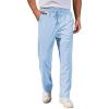 COOFANDY Men’s Casual Pants Waffle Knit Yoga Pants Lightweight Sweatpants Open Bottom Lounge Trousers(Sky Blue)