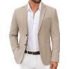 COOFANDY Men’s Casual Regular Fit Blazer Jacket Two Button Suit Jackets Lightweight Sport Coat(Khaki)