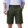 COOFANDY Men’s Casual Shorts 9 Inch Flat Front Lightweight Summer Beach Vacation Shorts(Army Green)