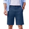 COOFANDY Men’s Casual Shorts 9 Inch Flat Front Lightweight Summer Beach Vacation Shorts(Blue)