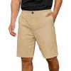 COOFANDY Men’s Casual Shorts 9 Inch Flat Front Lightweight Summer Beach Vacation Shorts(Khaki)