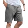 COOFANDY Mens Casual Shorts Stretch Drawstring Summer Beach Shorts Chino Golf Shorts with Pockets(Grey)