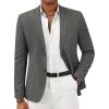 COOFANDY Mens Casual Sport Coat Lightweight Two Button Blazer Slim Fit Business Jackets(Dark Grey)