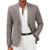COOFANDY Mens Casual Sport Coat Lightweight Two Button Blazer Slim Fit Business Jackets(Grey)