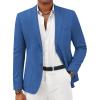 COOFANDY Mens Casual Sport Coat Lightweight Two Button Blazer Slim Fit Business Jackets(Royal Blue)