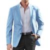 COOFANDY Mens Casual Sport Coat Regular Fit Lightweight Blazers Jacket Two Button Business Suit Jackets(Light Blue)