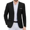 COOFANDY Mens Causal Blazer Two Button Suit Jackets Lightweight Slim Fit Sports Coats(Black)