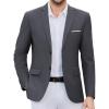COOFANDY Mens Causal Blazer Two Button Suit Jackets Lightweight Slim Fit Sports Coats(Dark Gray)